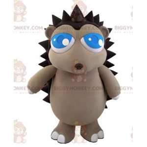Costume de mascotte BIGGYMONKEY™ de hérisson gris et marron