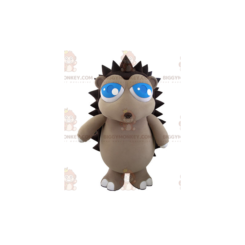 BIGGYMONKEY™ Mascot Costume of Gray and Brown Hedgehog with
