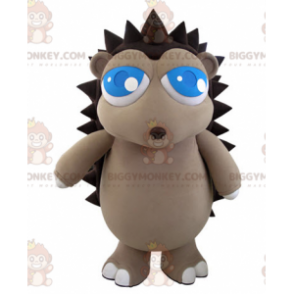 BIGGYMONKEY™ Mascot Costume of Gray and Brown Hedgehog with