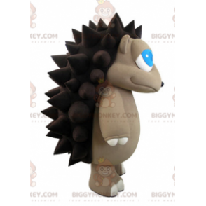 BIGGYMONKEY™ Costume da mascotte di riccio grigio e marrone con