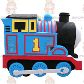Thomas the Famous Cartoon Train BIGGYMONKEY™ Mascot Costume –
