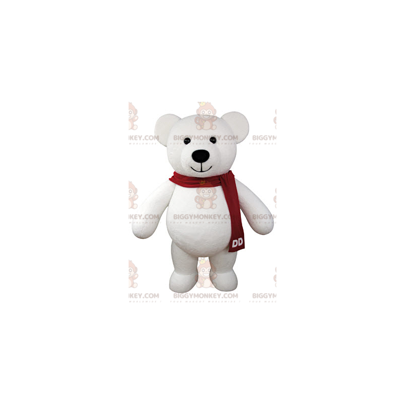 Traje de mascote de pelúcia gigante branco BIGGYMONKEY™ –