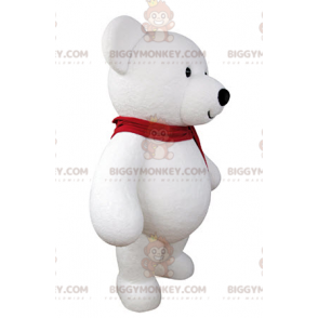 Disfraz de mascota de osito blanco gigante BIGGYMONKEY™ -