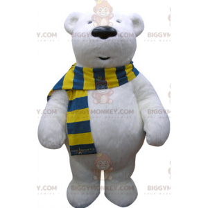 Costume della mascotte dell'orso polare BIGGYMONKEY™. Costume
