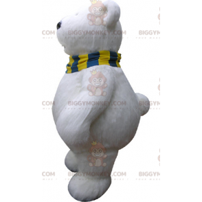 Costume de mascotte BIGGYMONKEY™ d'ours blanc. Costume de