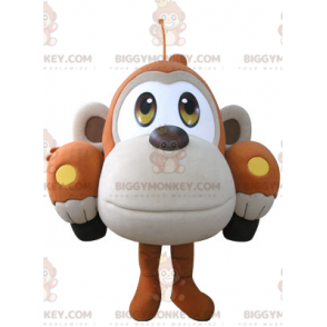 Costume mascotte BIGGYMONKEY™ Monkey Car arancione e beige -