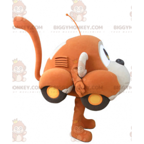 Costume mascotte BIGGYMONKEY™ Monkey Car arancione e beige -