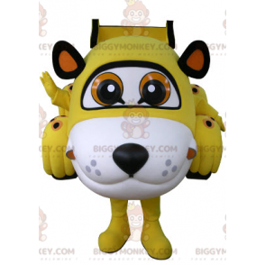 Disfraz de mascota BIGGYMONKEY™ de coche de tigre amarillo