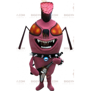 Punk Insect Pink Ant BIGGYMONKEY™ maskottiasu. BIGGYMONKEY™