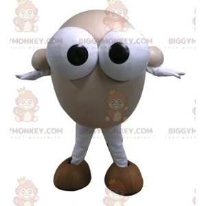 Costume de mascotte BIGGYMONKEY™ de bonhomme rond avec de