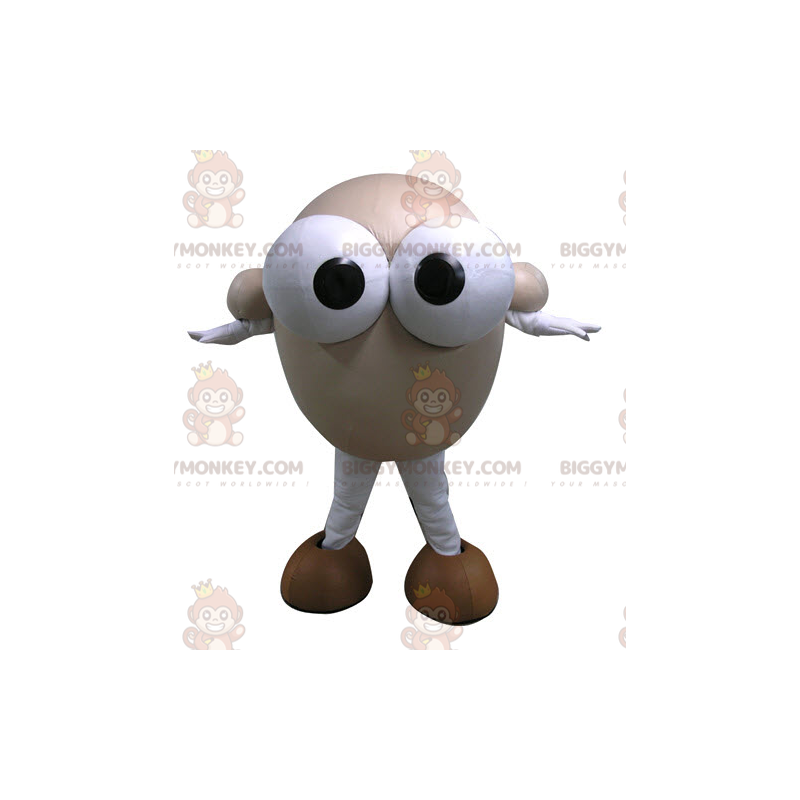 Costume de mascotte BIGGYMONKEY™ de bonhomme rond avec de