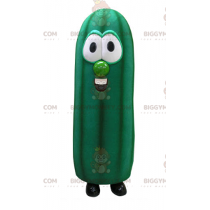 Jättegrön zucchini BIGGYMONKEY™ maskotdräkt. Vegetabilisk