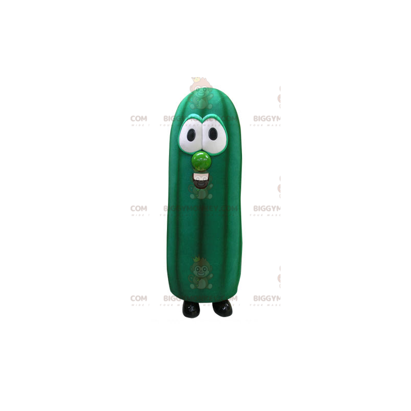 Riesige grüne Zucchini BIGGYMONKEY™ Maskottchen-Kostüm. Gemüse