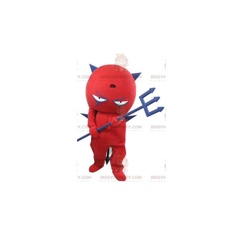 Traje da mascote do Diabo Vermelho e Azul BIGGYMONKEY™.