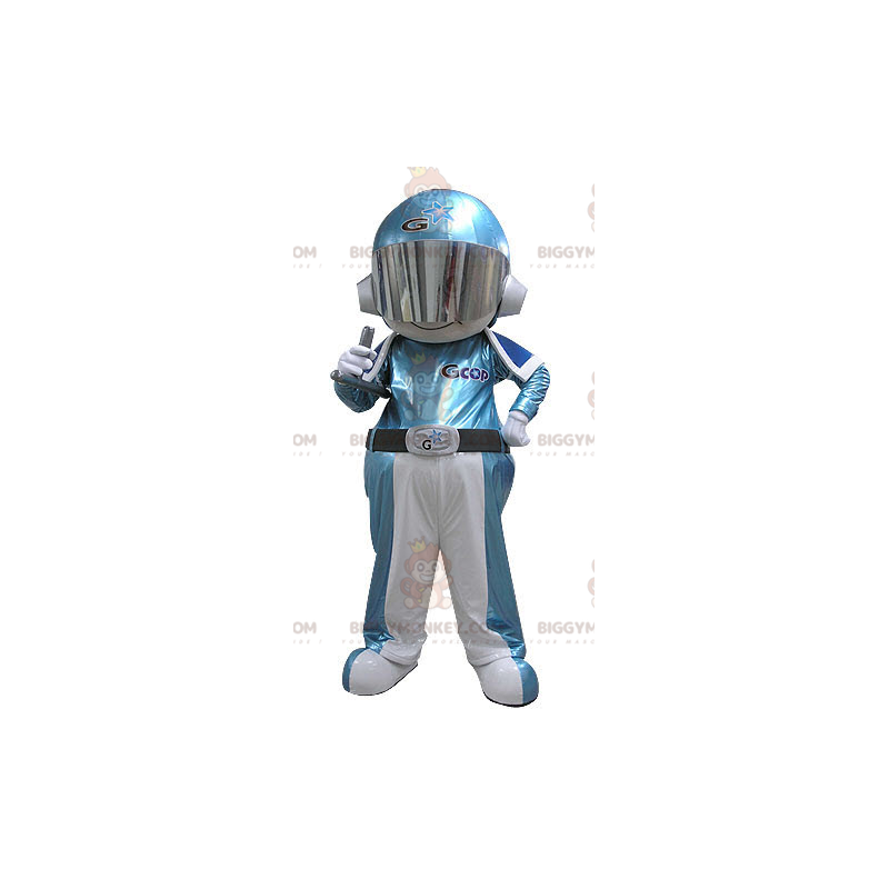 Spaceman Astronaut BIGGYMONKEY™ maskotkostume jumpsuit -