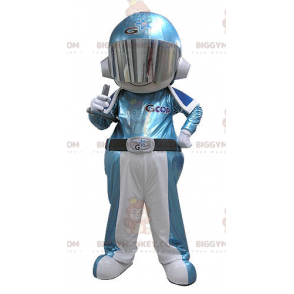 Rymdman Astronaut BIGGYMONKEY™ maskotdräkt Jumpsuit -