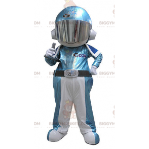 Spaceman Astronaut BIGGYMONKEY™ maskotkostume jumpsuit -