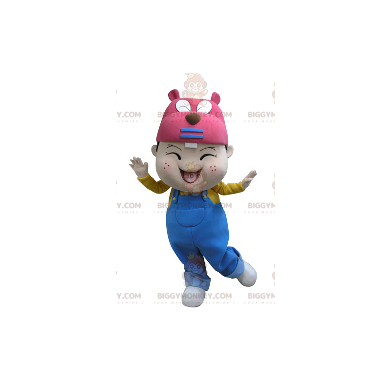 Costume de mascotte BIGGYMONKEY™ de petit garçon avec une tête