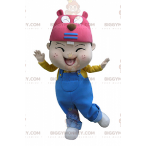 Lille dreng BIGGYMONKEY™ Beaver Head Mascot Kostume -