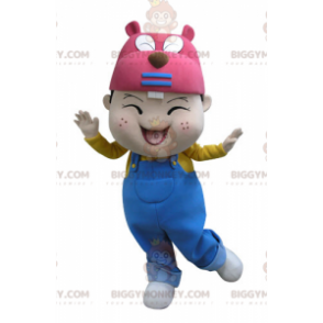 Traje de mascote de cabeça de castor Little Boy BIGGYMONKEY™ –