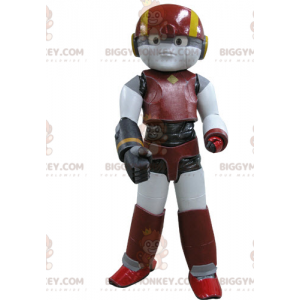 Costume mascotte BIGGYMONKEY™ robot rosso giallo e nero -