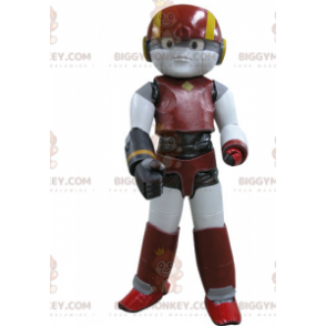 Costume de mascotte BIGGYMONKEY™ de robot rouge jaune et noir -