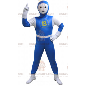 Traje de mascote de boneco de neve BIGGYMONKEY™ vestido com