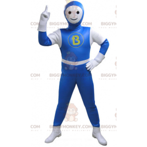 Costume da mascotte pupazzo di neve BIGGYMONKEY™ vestito con