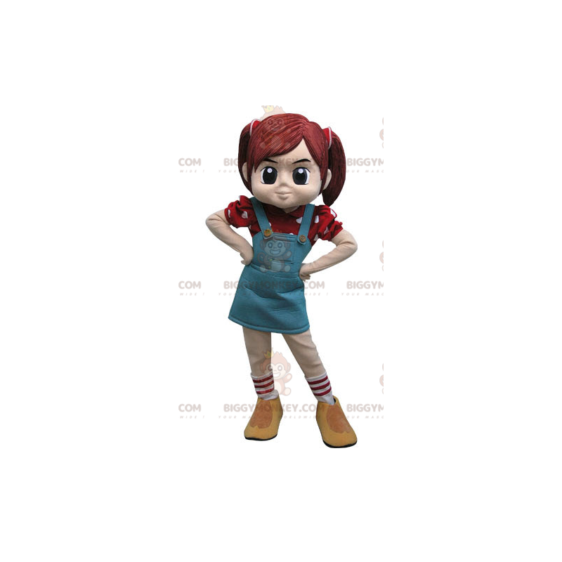 Girl's BIGGYMONKEY™ Mascot Costume with Two Quilts and a Dress