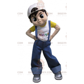 Disfraz de mascota Teen Boy BIGGYMONKEY™ vestido con mono -