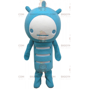 Disfraz de mascota BIGGYMONKEY™ de muñeco de nieve azul y