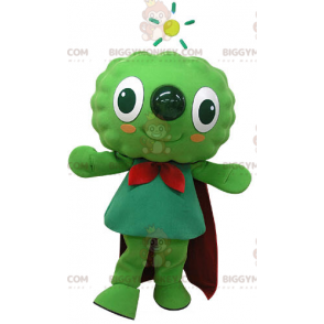 Traje de Mascote BIGGYMONKEY™ Homem Verde Muito Sorridente com