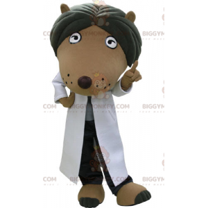 Costume de mascotte BIGGYMONKEY™ de chien marron et noir