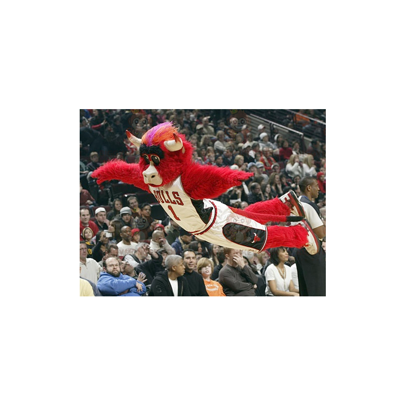 Kostým maskota Bull Red Buffalo BIGGYMONKEY™ – Biggymonkey.com
