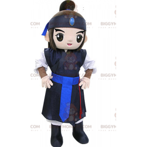 Warrior Samurai BIGGYMONKEY™ mascottekostuum. Aziatisch