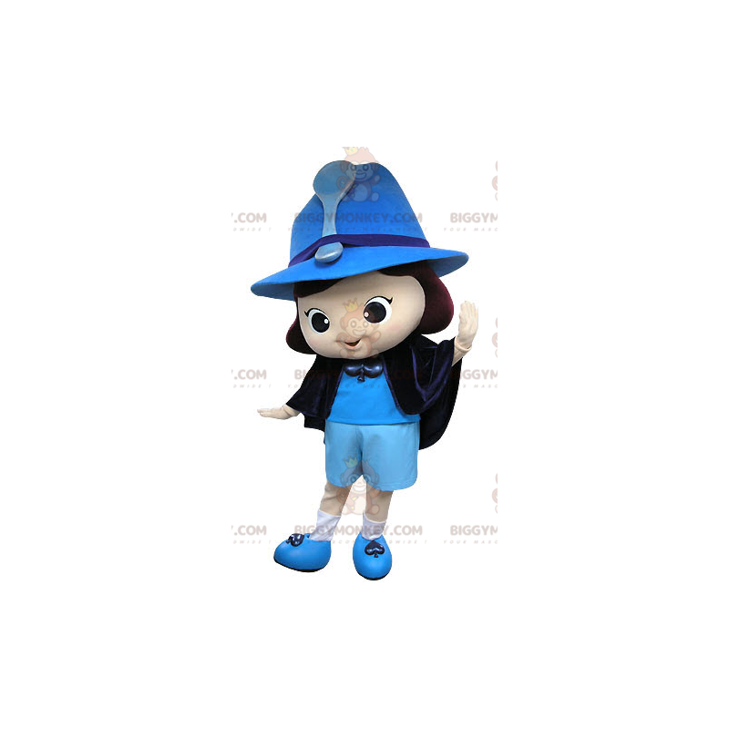 Blue Witch Fairy Girl BIGGYMONKEY™ Mascot Costume –