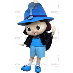 Blue Witch Fairy Girl BIGGYMONKEY™ Mascot Costume -