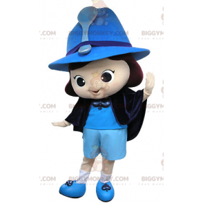 Blue Witch Fairy Girl BIGGYMONKEY™ Mascot Costume –