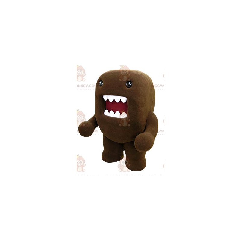 Kostým maskota Domo Kun Big Mouth Brown Monster BIGGYMONKEY™ –