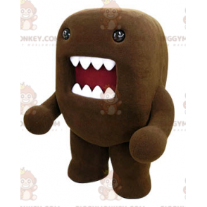 Costume da mascotte Domo Kun Big Mouth mostro marrone