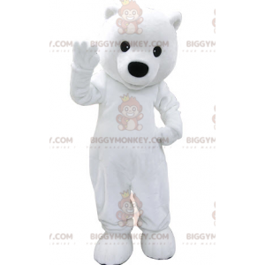 Costume della mascotte dell'orso polare BIGGYMONKEY™. Costume