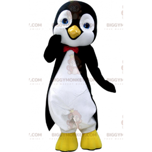 BIGGYMONKEY™ Mascottekostuum Zwart-witte pinguïn met schattige