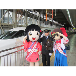 2 BIGGYMONKEY™ maskotka japońskich dziewczyn z mangi -