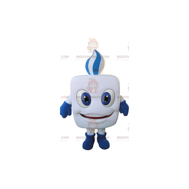 Costume de mascotte BIGGYMONKEY™ de dent blanche de chewing-gum