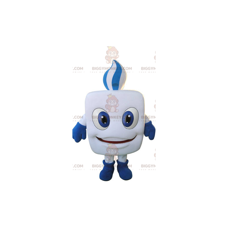 Fantasia de mascote BIGGYMONKEY™ de dente branco chiclete –