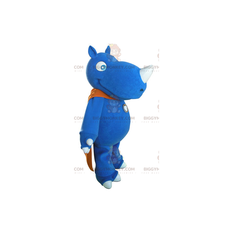 Blaues Nashorn BIGGYMONKEY™ Maskottchenkostüm mit