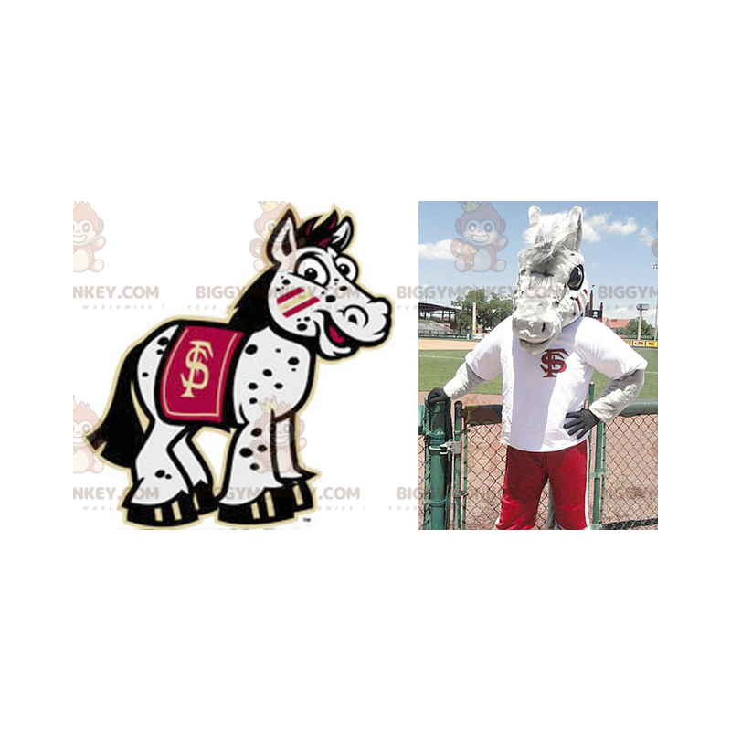 Giant Gray Horse Donkey BIGGYMONKEY™ Mascot Costume –
