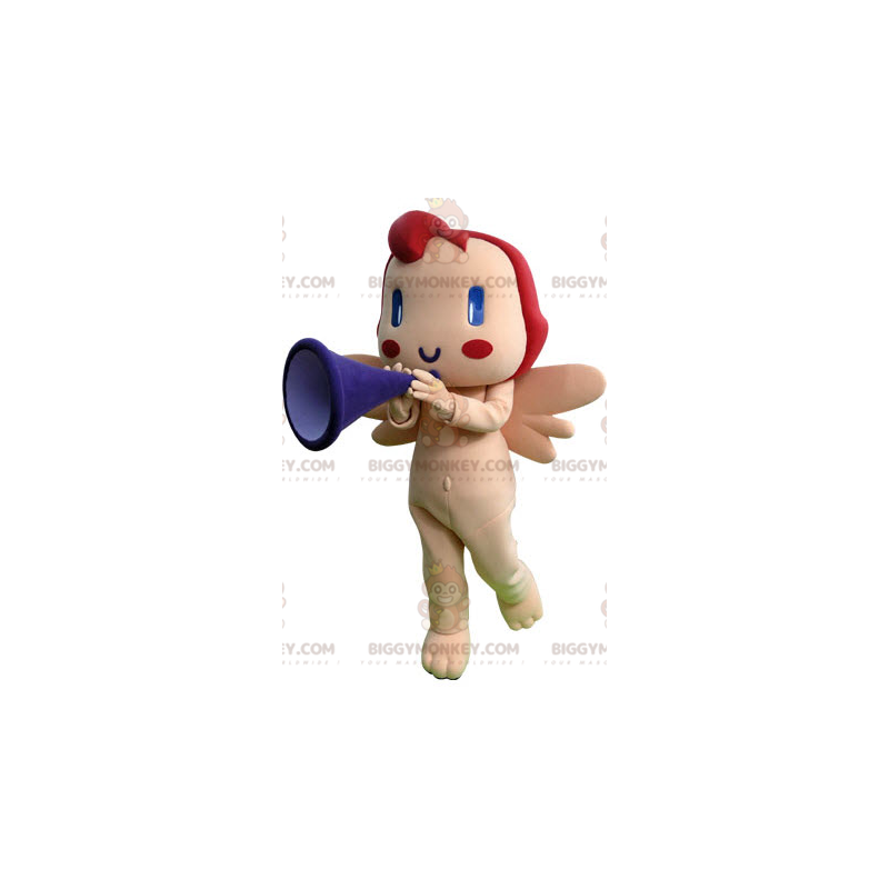 Cupid Angel BIGGYMONKEY™ Mascot Costume with Wings -