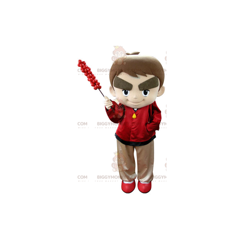 Costume de mascotte BIGGYMONKEY™ de petit garçon habillé en