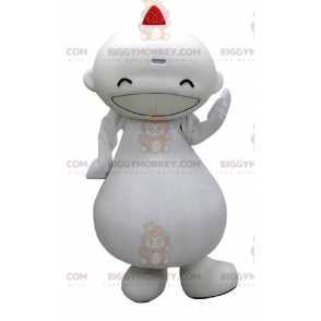 Disfraz de mascota BIGGYMONKEY™ de Gordo Blanco Riendo -